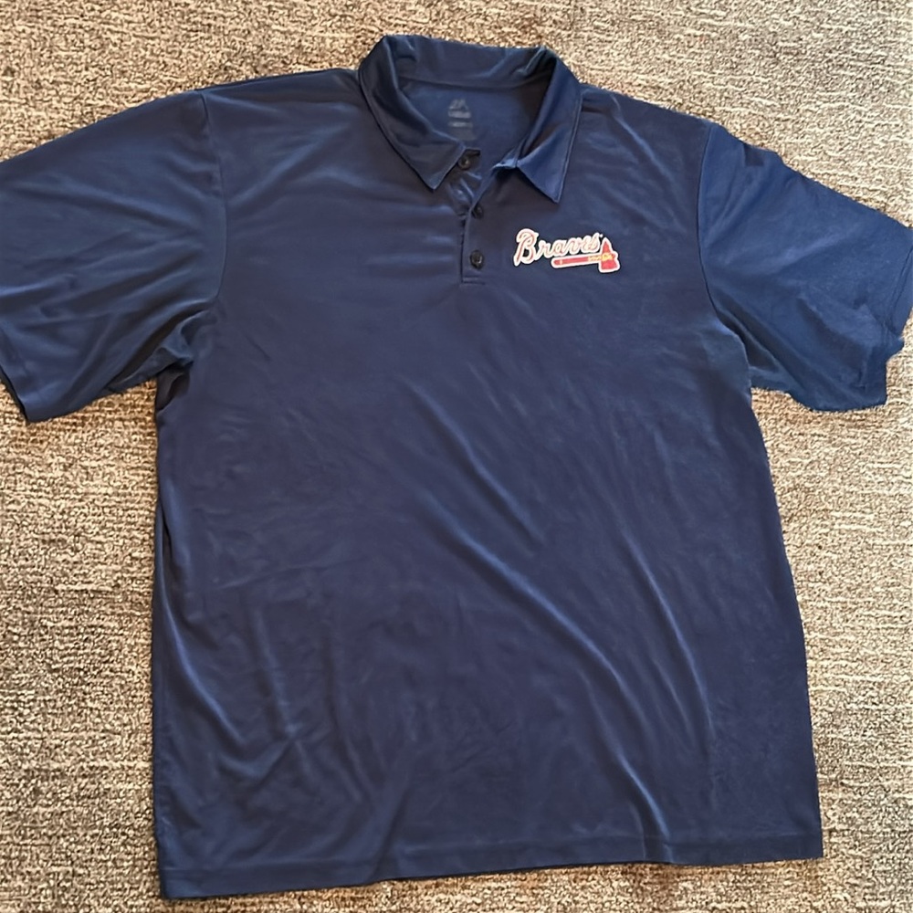 Atlanta Braves Navy Blue Polo Shirt